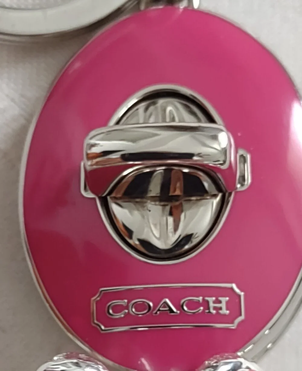 Coach Turn Lock Charm Two Key Chains